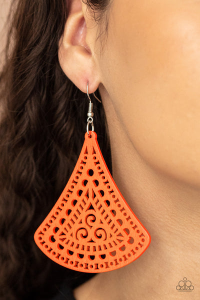 FAN to FAN - Orange Earrings