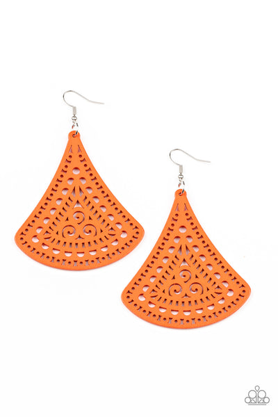 FAN to FAN - Orange Earrings