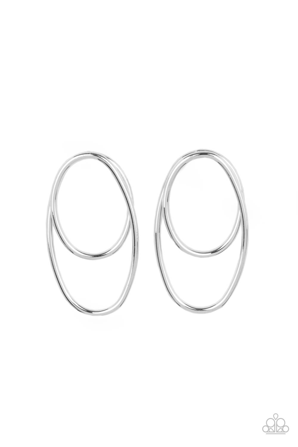 So OVAL-Dramatic - Silver Earrings