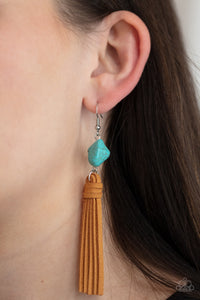 All-Natural Allure - Blue Earrings