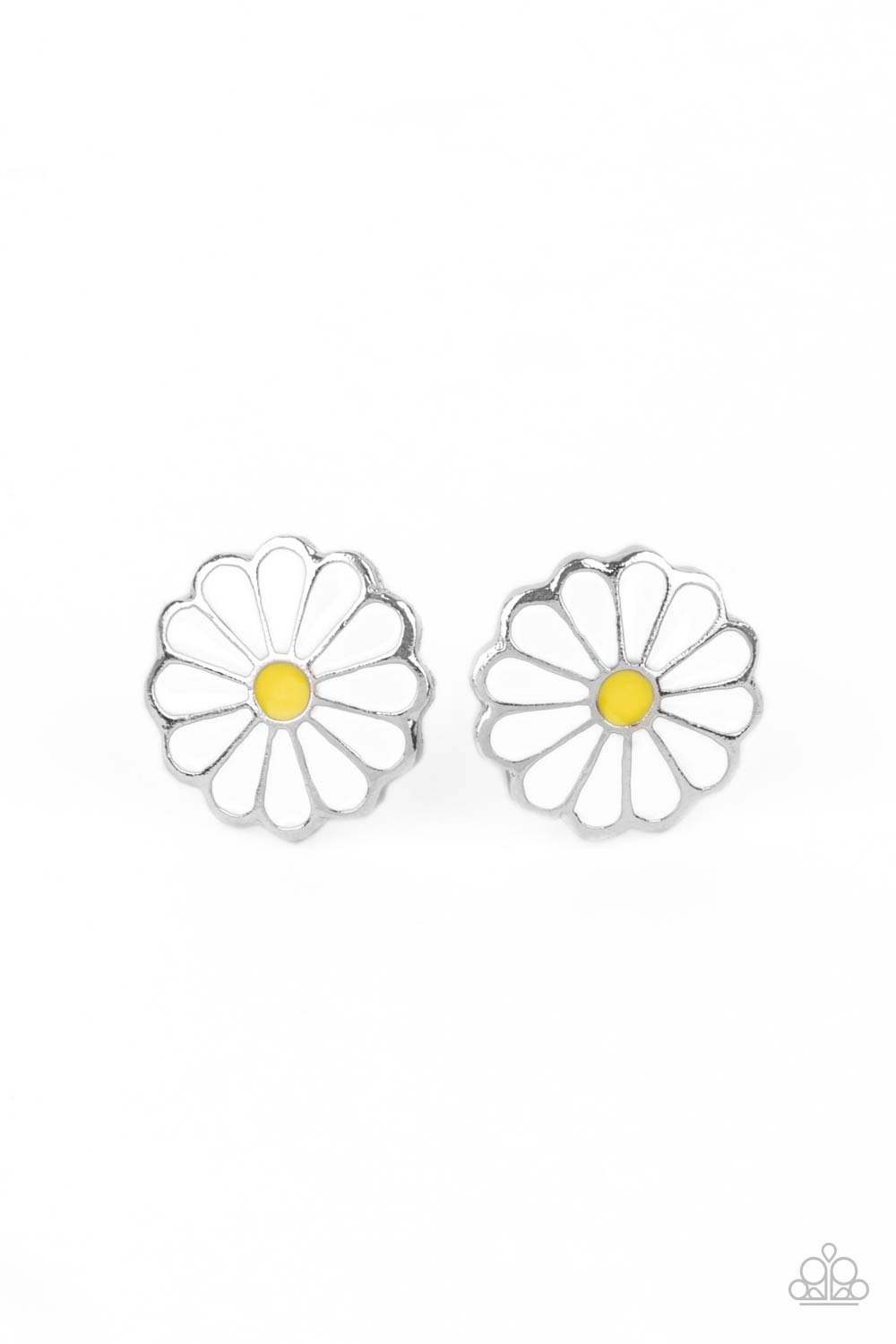 Budding Out - White Earrings