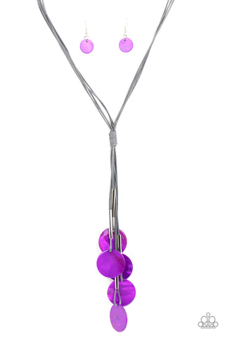 Tidal Tassels - Purple Necklace