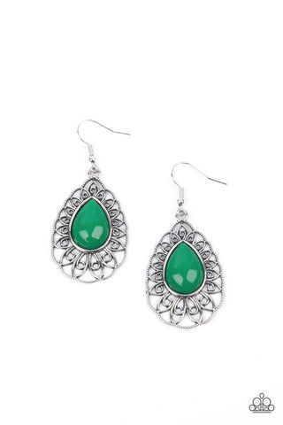 Dream STAYCATION - Green Earrings