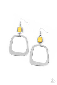 Material Girl Mod - Yellow Earrings