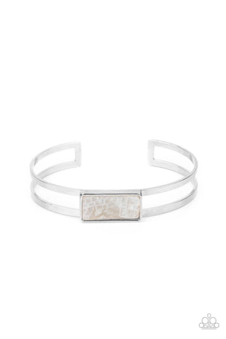 Remarkably Cute and Resolute - White Bracelet