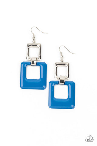 Twice As Nice - Blue Earrings
