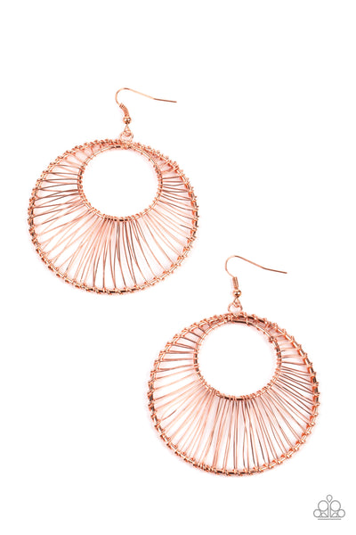 Artisan Applique - Copper Earrings