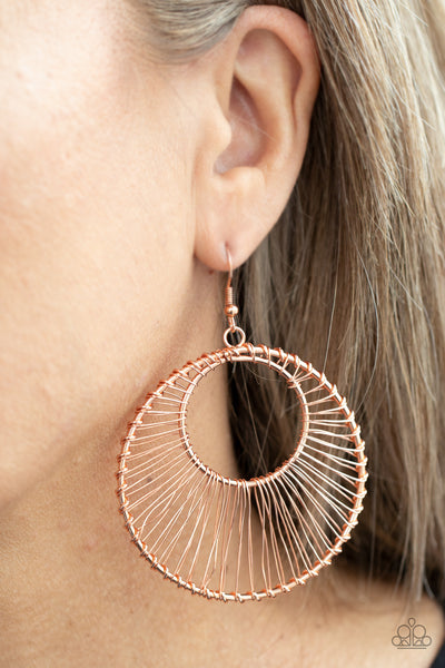 Artisan Applique - Copper Earrings