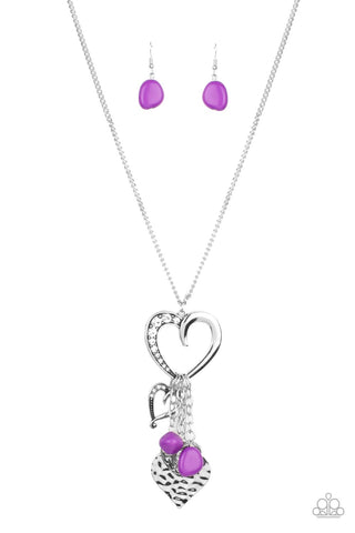 Flirty Fashionista - Purple Necklace