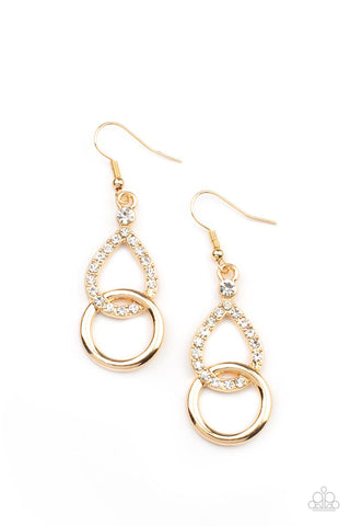 Red Carpet Couture - Gold Earrings