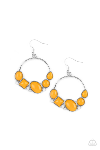 Beautifully Bubblicious - Orange Earrings