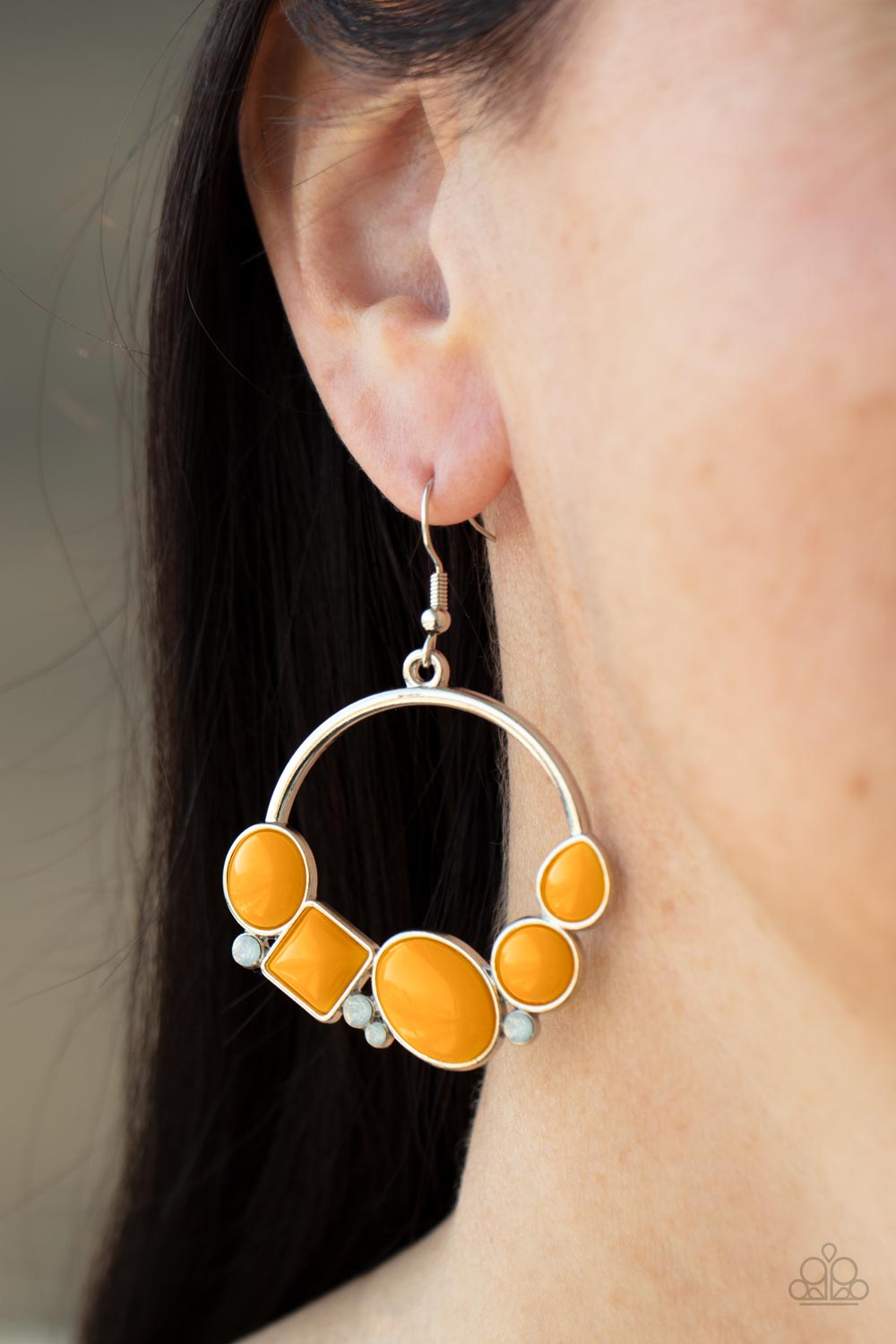 Beautifully Bubblicious - Orange Earrings