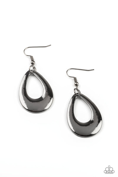 All Allure, All The Time - Black Earrings