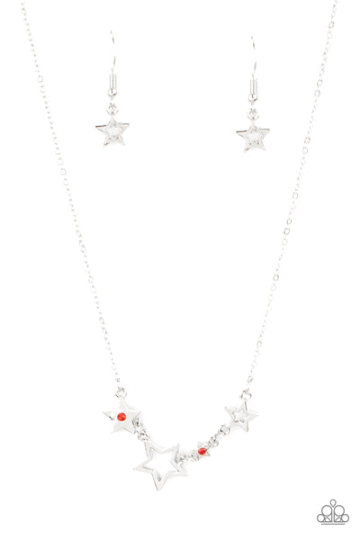 Proudly Patriotic - Red Necklace
