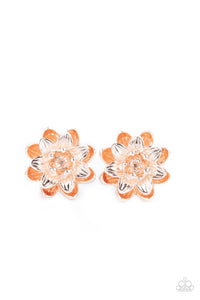 Water Lily Love - Rose Gold Earrings