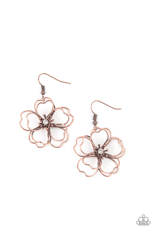 Petal Power - Copper Earrings