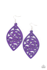 Coral-Garden - Purple Earrings