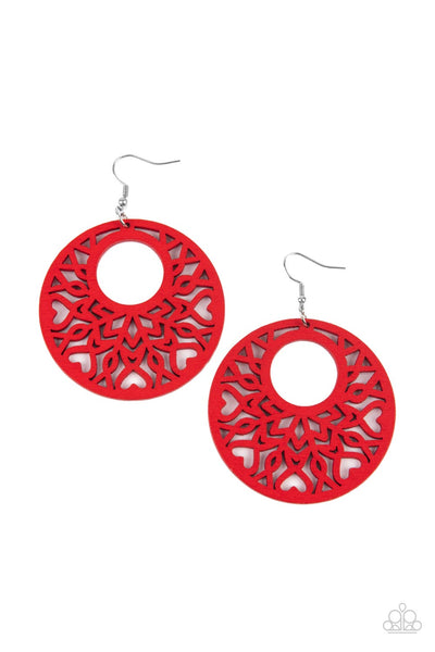 Tropical Reef - Red Earrings