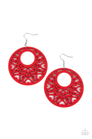 Tropical Reef - Red Earrings