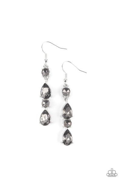 Raise Your Glass to Glamorous - Silver Earrings