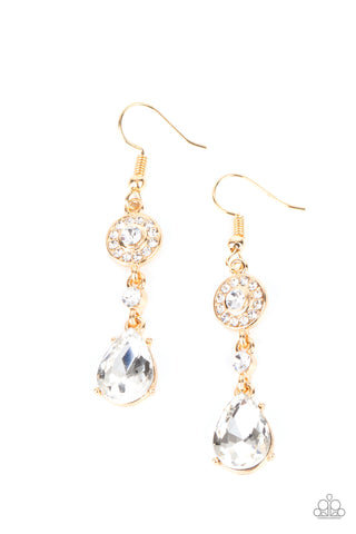 Graceful Glimmer - Gold Earrings