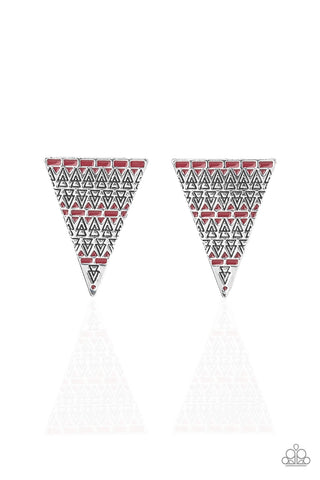 Terra Tricolor - Red Earrings