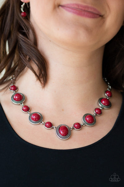 Voyager Vibes - Red Necklace
