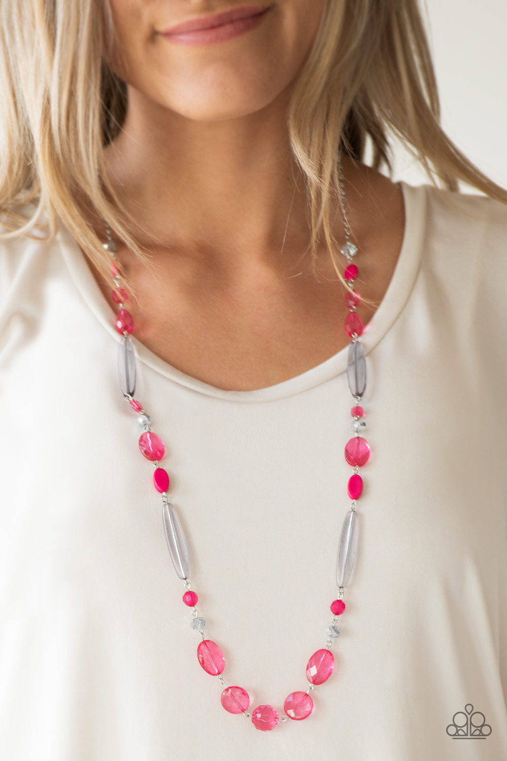 Quite Quintessence - Pink Necklace