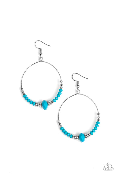 Retro Rural - Blue Earrings