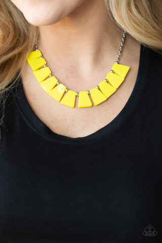 Vivaciously Versatile - Yellow Necklace