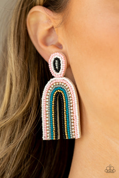 Rainbow Remedy - Multi Earrings (White, Pink, Gray, Blue, Gold, Black)