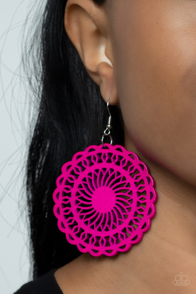 Island Sun - Pink Earrings