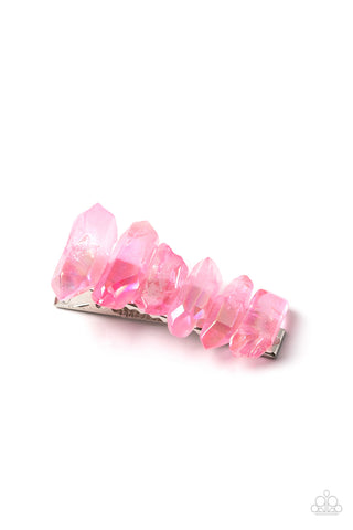 Crystal Caves - Pink Hair Clip