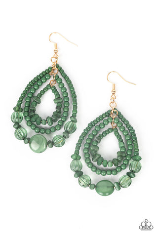 Prana Party - Green Earrings