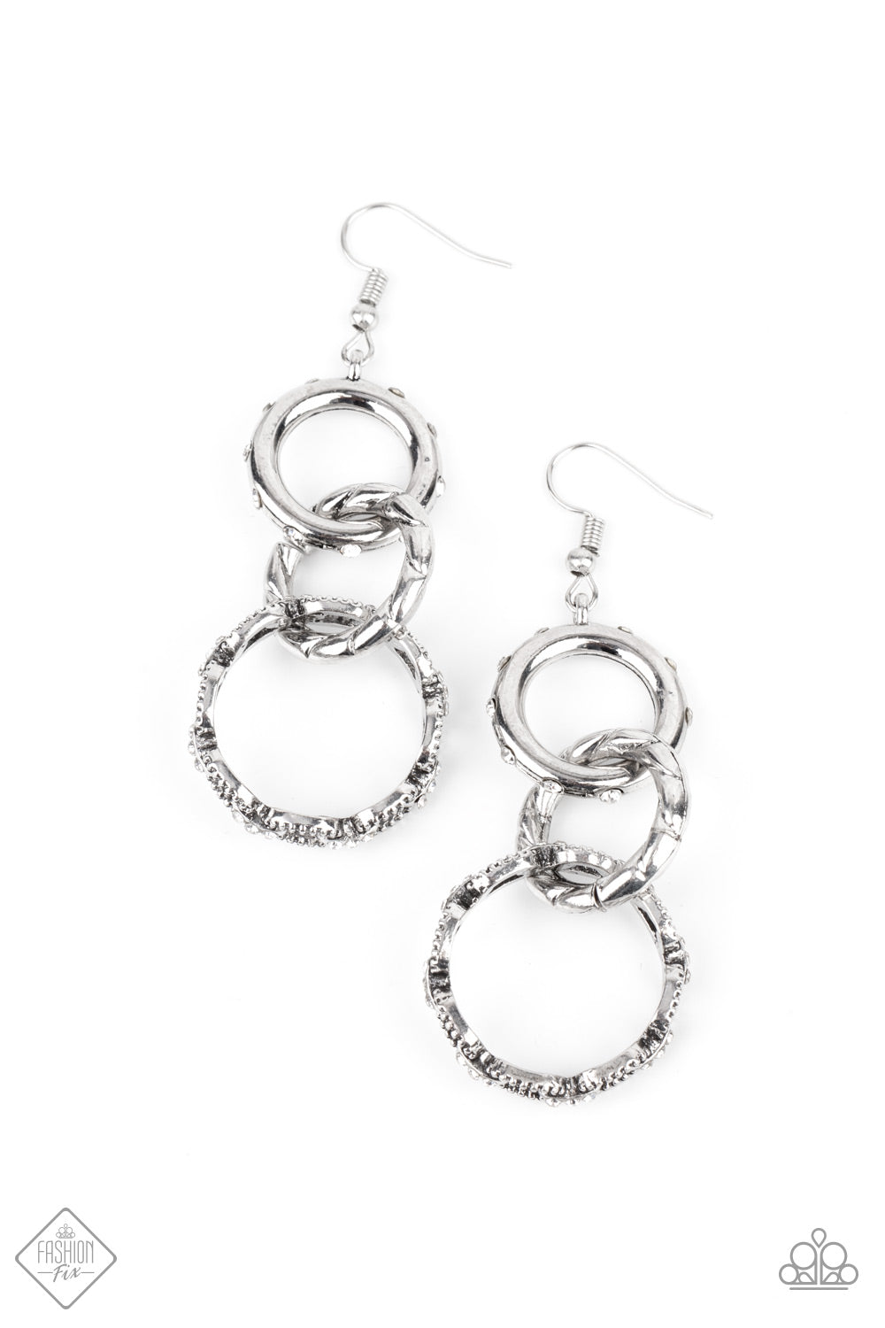 Shameless Shine - White Earrings