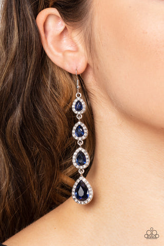 Confidently Classy - Blue Earrings