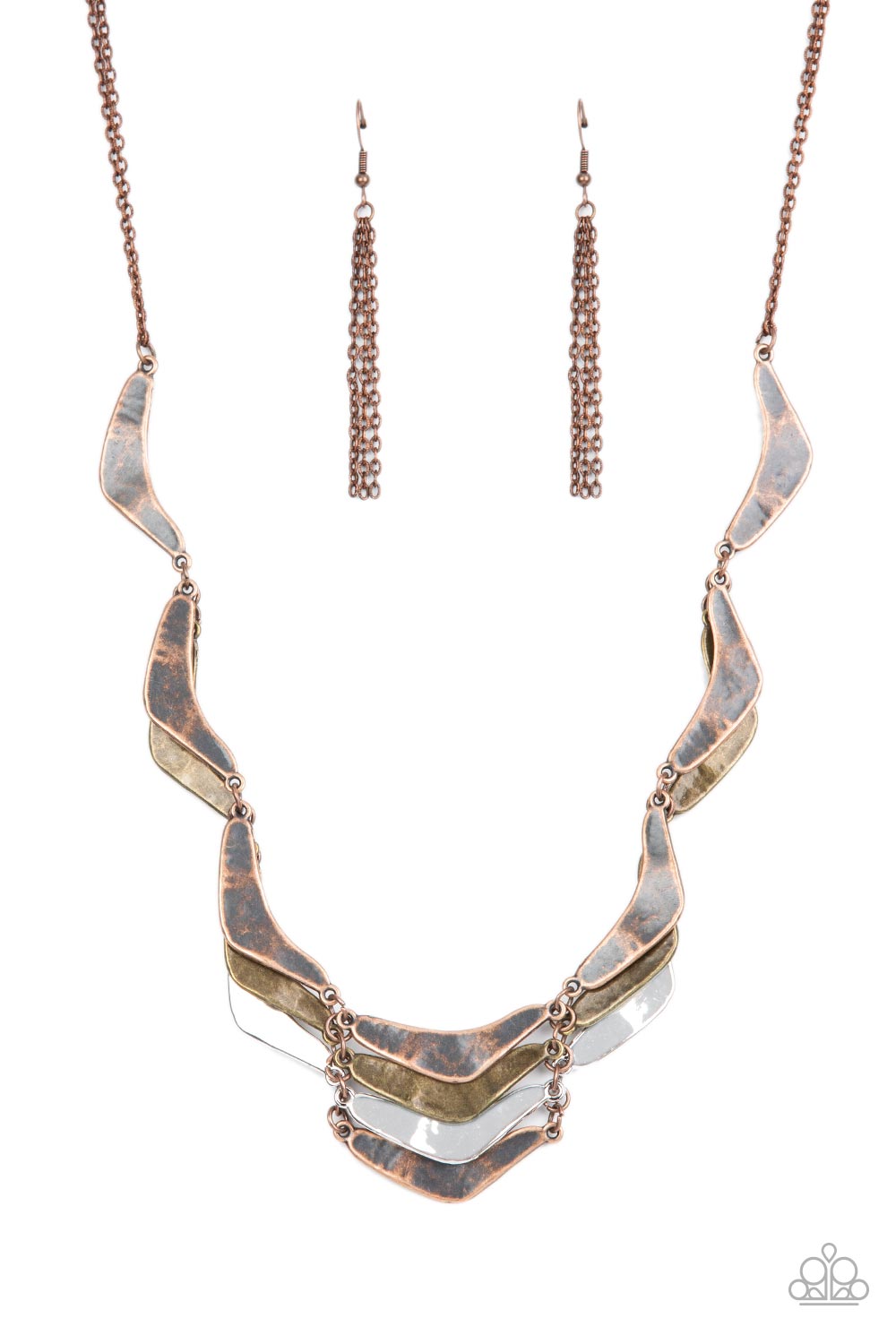 Mixed Metal Mecca - Copper Necklace