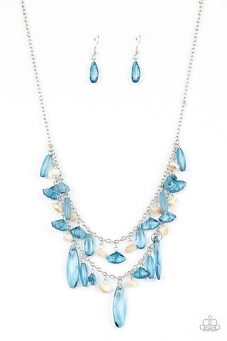 Candlelit Cabana - Blue Necklace