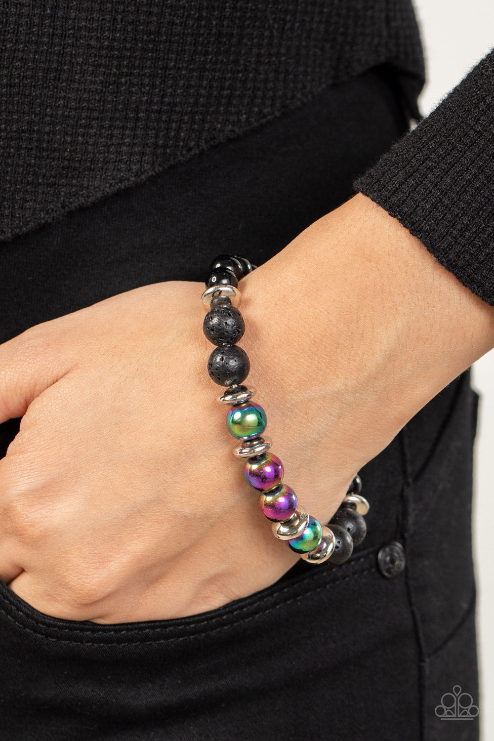 Mega Metamorphic - Multi Bracelet - Oil Spill