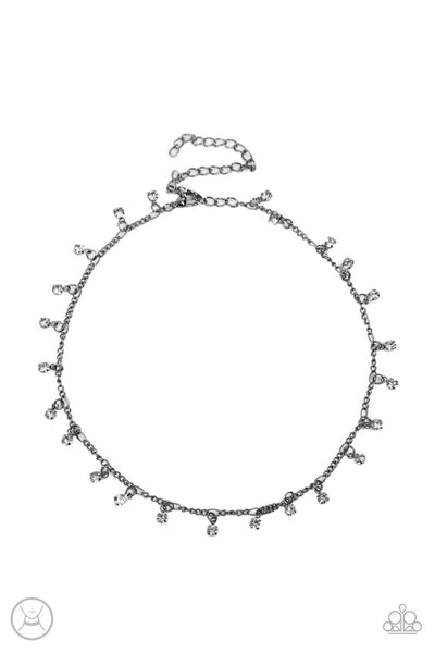 Bringing SPARKLE Back - Black Choker Necklace