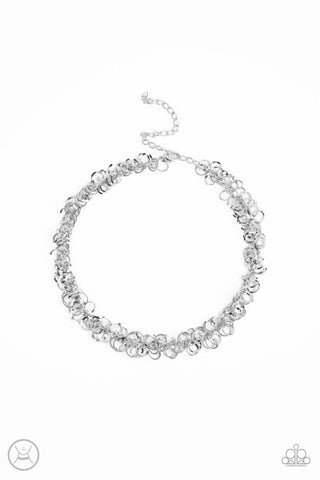 Cause a Commotion - Silver Necklace - Choker