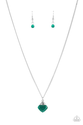 Gracefully Gemstone - Green Necklace