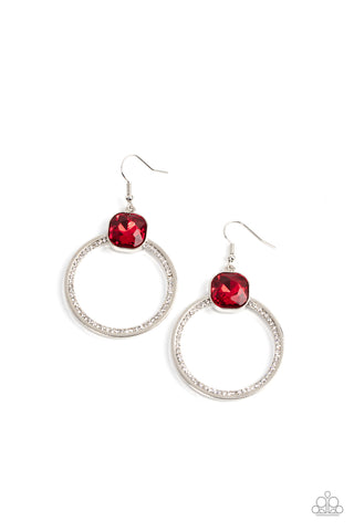 Cheers to Happily Ever After - Red Earrings