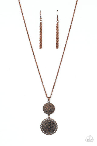 Meet Me At The Garden Gate - Copper Necklace