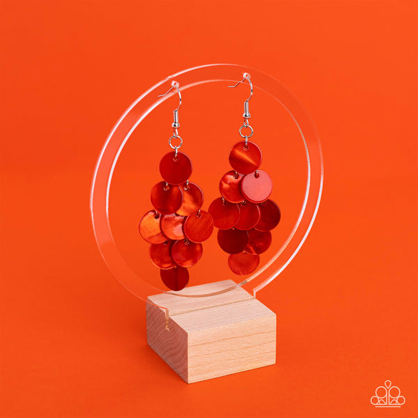 Tropical Tryst - Orange Earrings