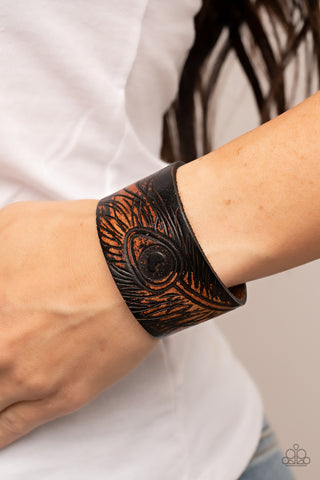 Positively Peacock - Black Urban Bracelet
