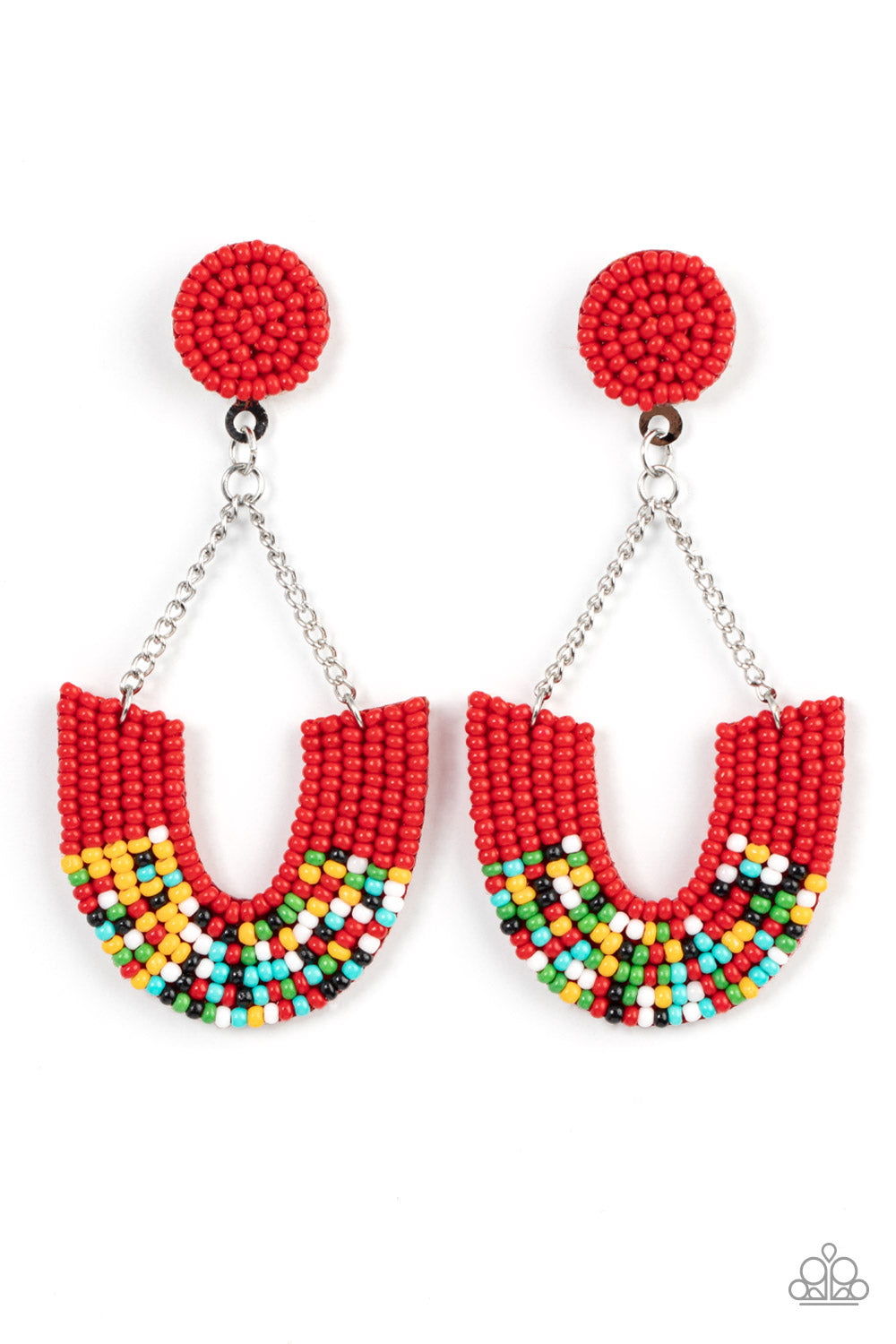 Make it RAINBOW - Red Earrings