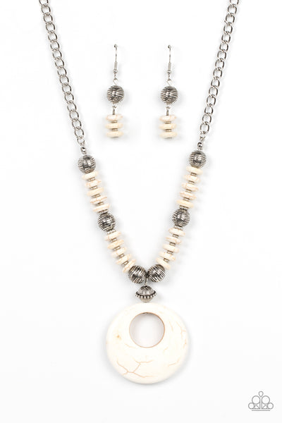 Oasis Goddess - White Necklace