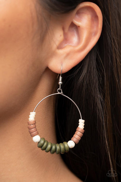 Earthy Esteem - Green Earrings