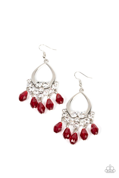 Famous Fashionista - Red Earrings